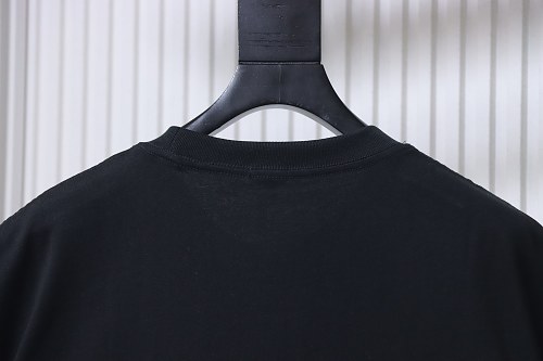 Loewe Misaligned Logo Embroidered T-Shirt Black