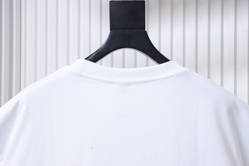 Loewe Misaligned Logo Embroidered T-Shirt White