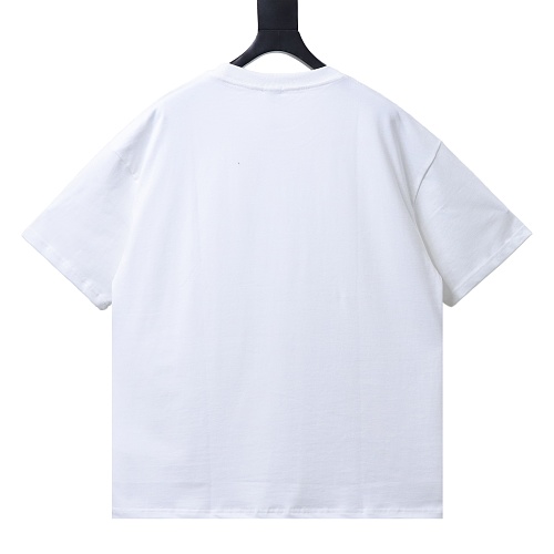 Loewe Misaligned Logo Embroidered T-Shirt White