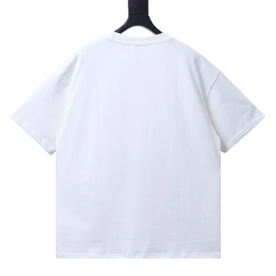 Loewe Misaligned Logo Embroidered T-Shirt White 02