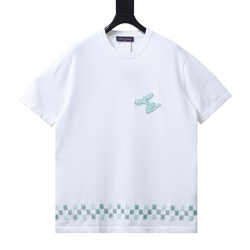 Louis Vuitton Beaded Letter Hem T-Shirt White