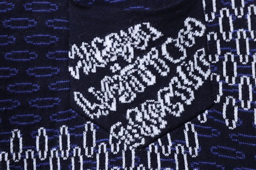 Louis Vuitton Short-Sleeve Jacquard Knit Cardigan (Checkerboard Pattern)