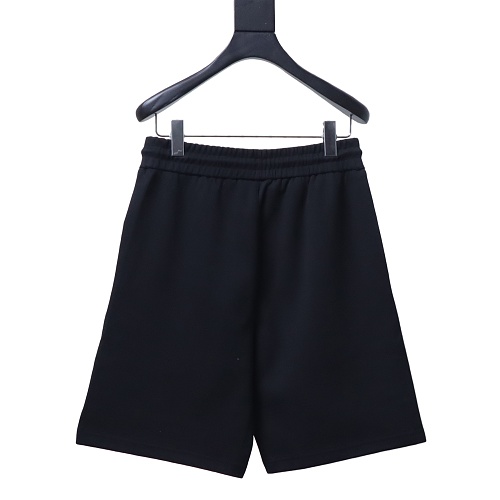 Prada Black Shorts with Striped Hem