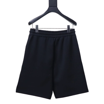 Prada Black Shorts with Striped Hem 02