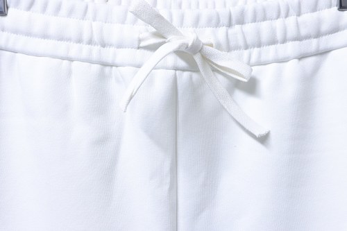 Prada Triangle Logo Hand-Drawn Print Shorts White