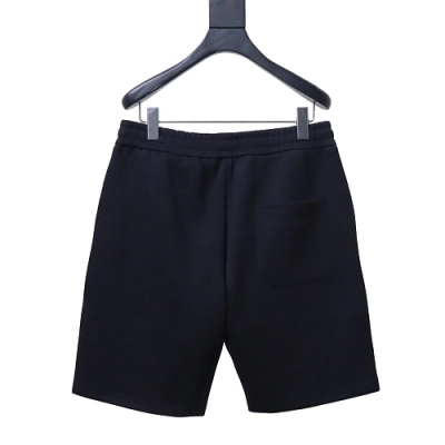 Prada Triangle Logo Hand-Drawn Print Shorts Black 02
