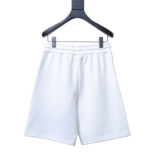Prada White Shorts with Striped Hem
