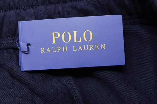 Ralph Lauren Red Embroidered Logo Casual Trousers Black