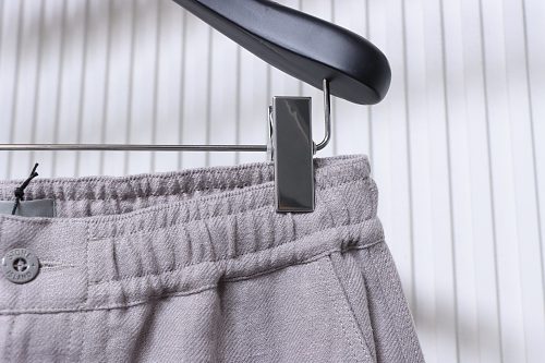 Stone Island Grey Linen Shorts