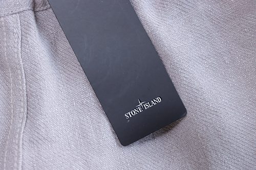 Stone Island Grey Linen Shorts