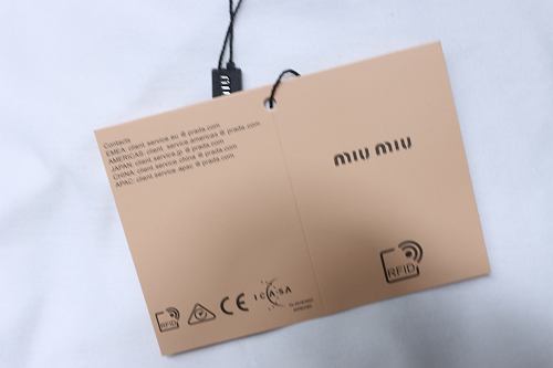 Miu Miu Black and White Color-Block T-shirt