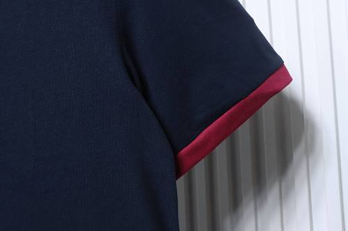 Miu Miu Blue and Red Color-Block T-Shirt