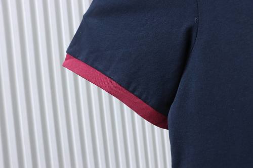 Miu Miu Blue and Red Color-Block T-Shirt