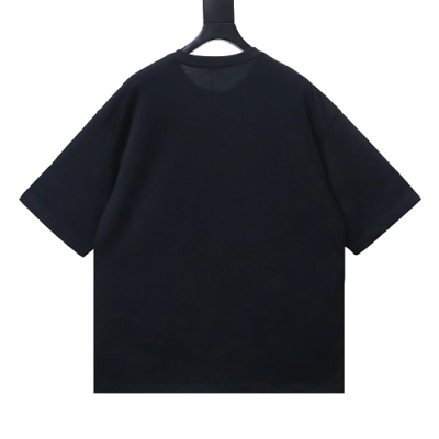 Miu Miu Embroidered Logo T-Shirt Black 02