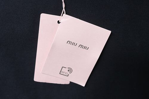 Miu Miu Embroidered Logo T-Shirt Black