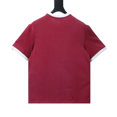 Miu Miu Red and White Color-Block T-shirt 02