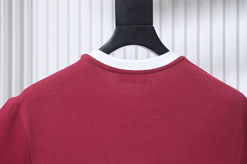 Miu Miu Red and White Color-Block T-shirt