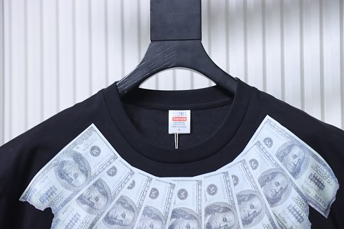 Supreme × MM6 Maison Margiela US Dollar Print T-Shirt Black