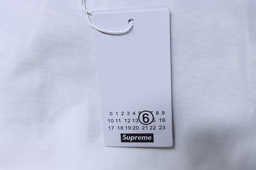 Supreme × MM6 Maison Margiela US Dollar Print T-Shirt White