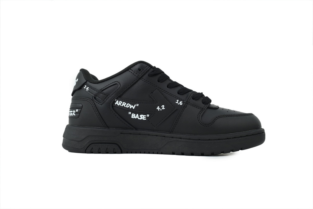Off-White Out Of Office OOO Low Tops Black A OMIA189F 25LEA007 1001
