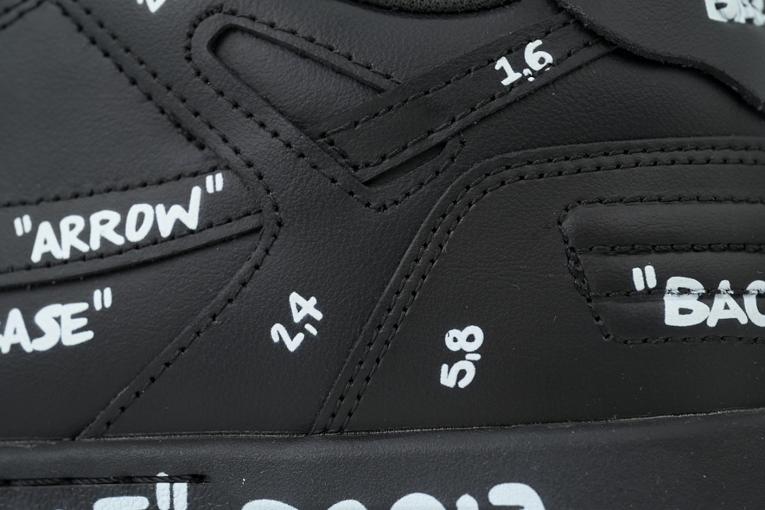 Off-White Out Of Office OOO Low Tops Black A OMIA189F 25LEA007 1001