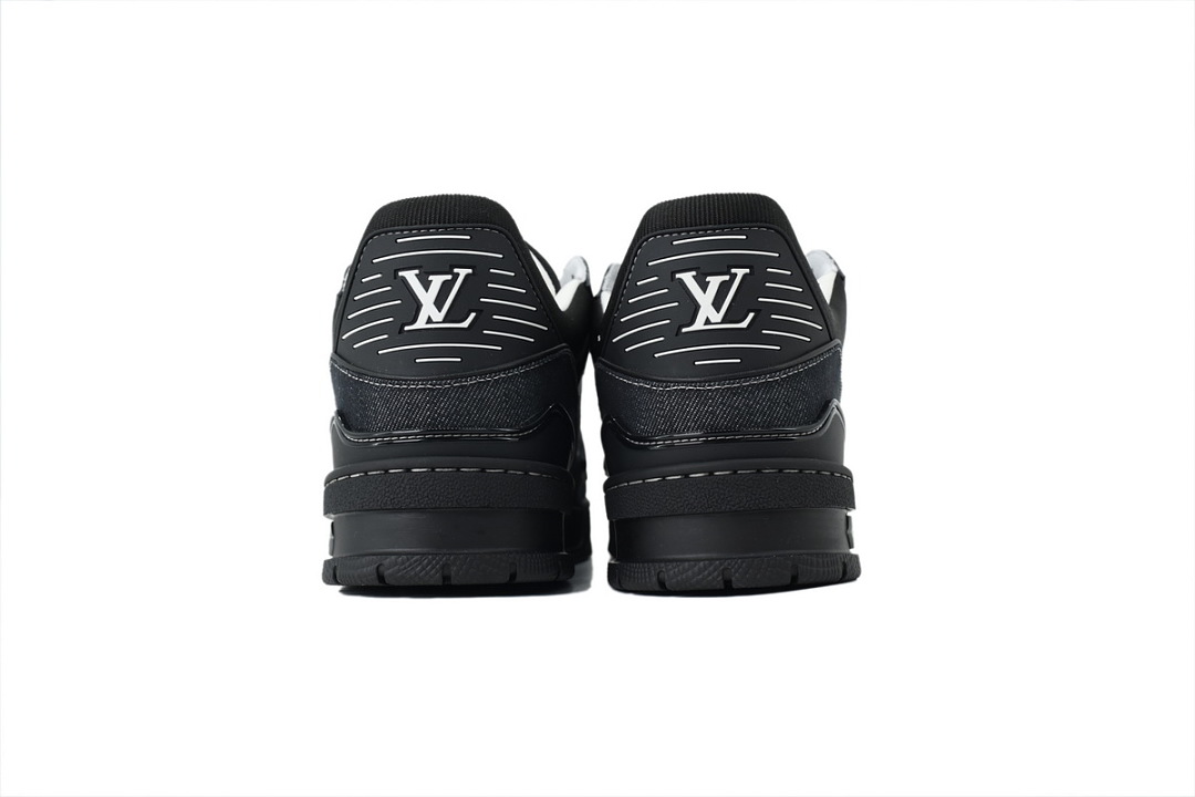 Louis Vuitton Trainer Black Denim Fabric (NFC)