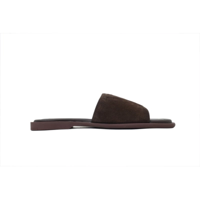 Louis Vuitton Single-Strap Flat Slides Coffe 02