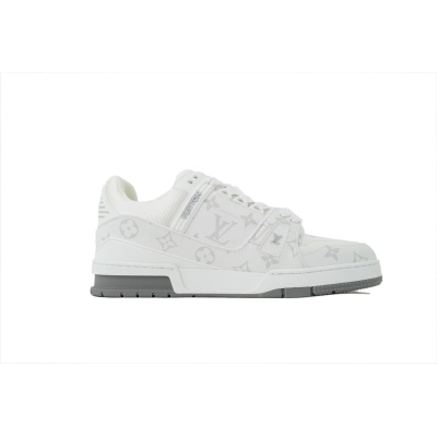 Louis Vuitton Trainer White and Grey Monogram (NFC) 02