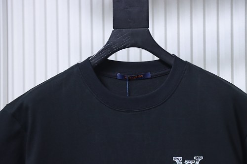 Louis Vuitton Line Logo T-Shirt Black
