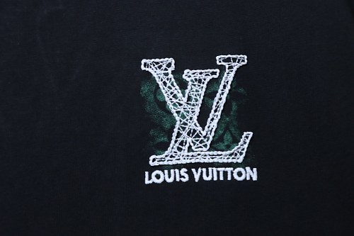 Louis Vuitton Line Logo T-Shirt Black