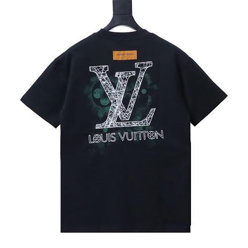 Louis Vuitton Line Logo T-Shirt Black