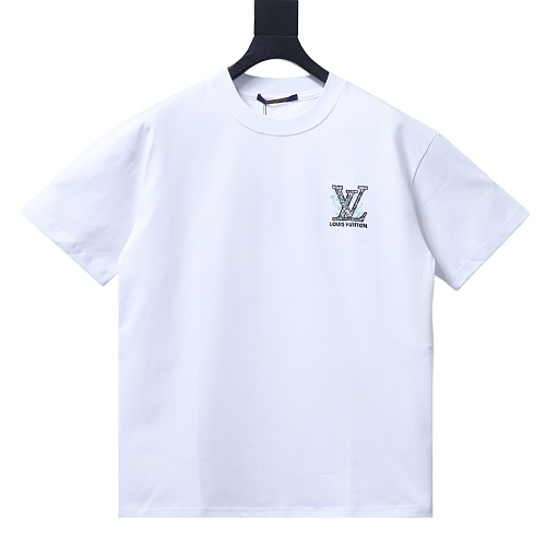 Louis Vuitton Line Logo T-Shirt White