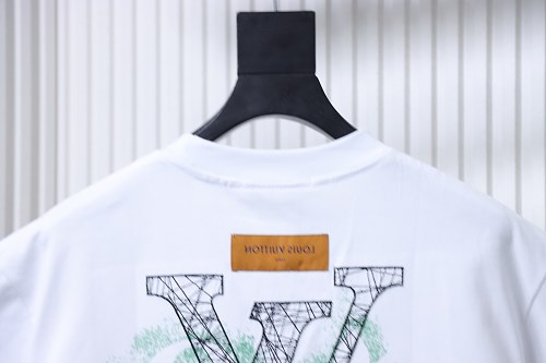 Louis Vuitton Line Logo T-Shirt White