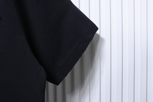 Moncler M-Embroidered Letter T-Shirt Black