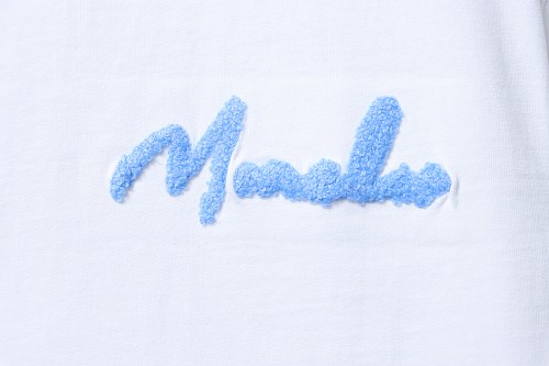 Moncler M-Embroidered Letter T-Shirt White