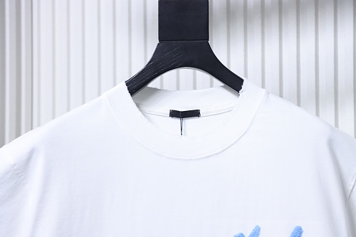 Moncler M-Embroidered Letter T-Shirt White