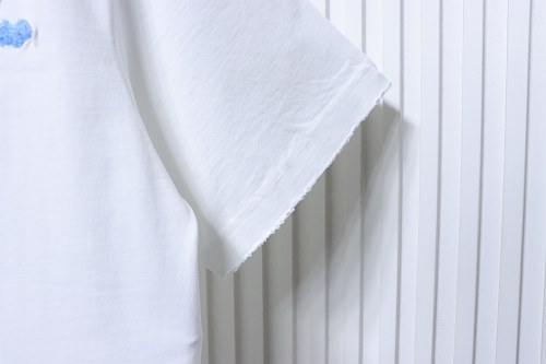 Moncler M-Embroidered Letter T-Shirt White