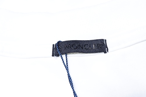 Moncler M-Embroidered Letter T-Shirt White