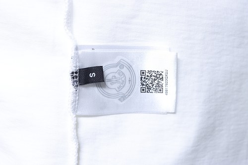 Moncler M-Embroidered Letter T-Shirt White