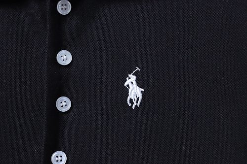 Ralph Lauren Pony Logo Embroidered Short-Sleeve Button-Down Shirt Black