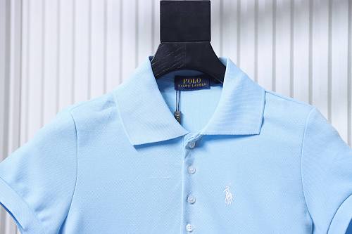 Ralph Lauren Pony Logo Embroidered Short-Sleeve Button-Down Shirt Blue