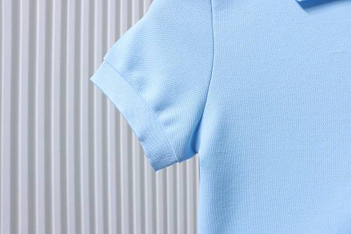 Ralph Lauren Pony Logo Embroidered Short-Sleeve Button-Down Shirt Blue