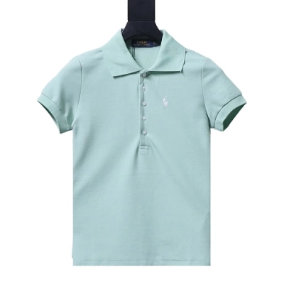 Ralph Lauren Pony Logo Embroidered Short-Sleeve Button-Down Shirt Green 01