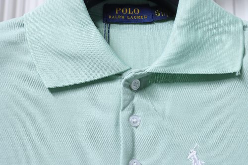 Ralph Lauren Pony Logo Embroidered Short-Sleeve Button-Down Shirt Green