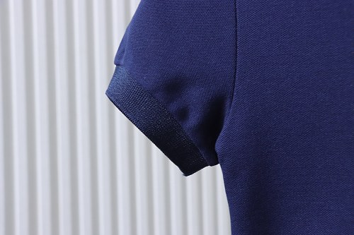 Ralph Lauren Pony Logo Embroidered Short-Sleeve Button-Down Shirt Navy Blue