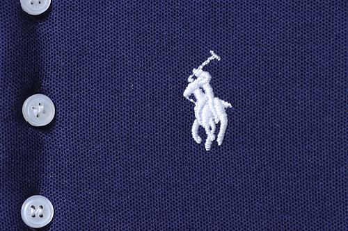 Ralph Lauren Pony Logo Embroidered Short-Sleeve Button-Down Shirt Navy Blue