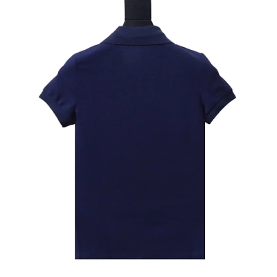 Ralph Lauren Pony Logo Embroidered Short-Sleeve Button-Down Shirt Navy Blue 02