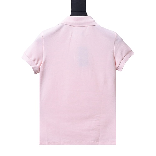 Ralph Lauren Pony Logo Embroidered Short-Sleeve Button-Down Shirt Pink