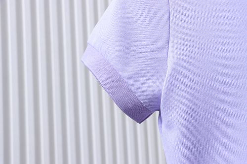 Ralph Lauren Pony Logo Embroidered Short-Sleeve Button-Down Shirt Purple