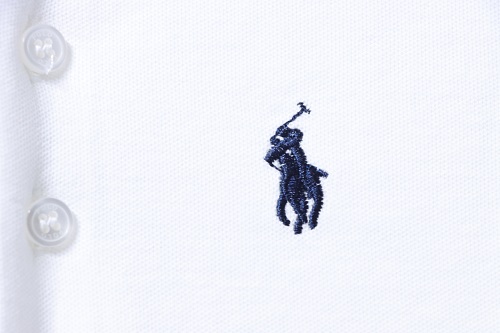 Ralph Lauren Pony Logo Embroidered Short-Sleeve Button-Down Shirt White
